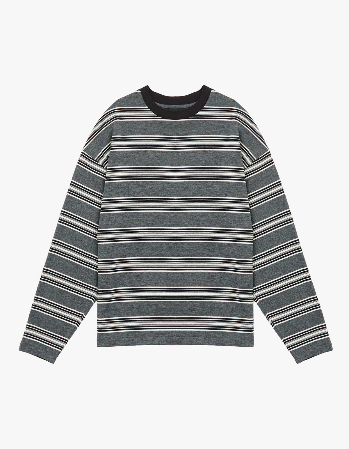 Bonnie L/S Stripe Tee - Grey Stripe
