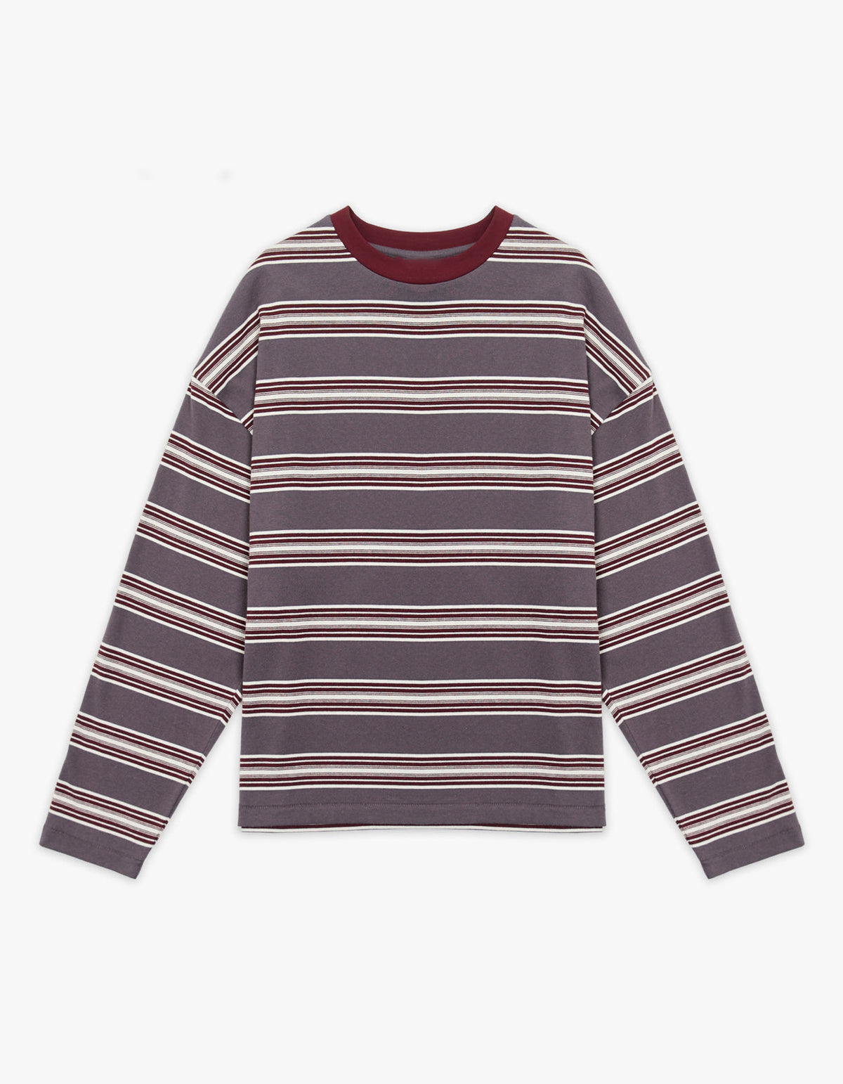 Bonnie L/S Stripe Tee - Dove Stripe