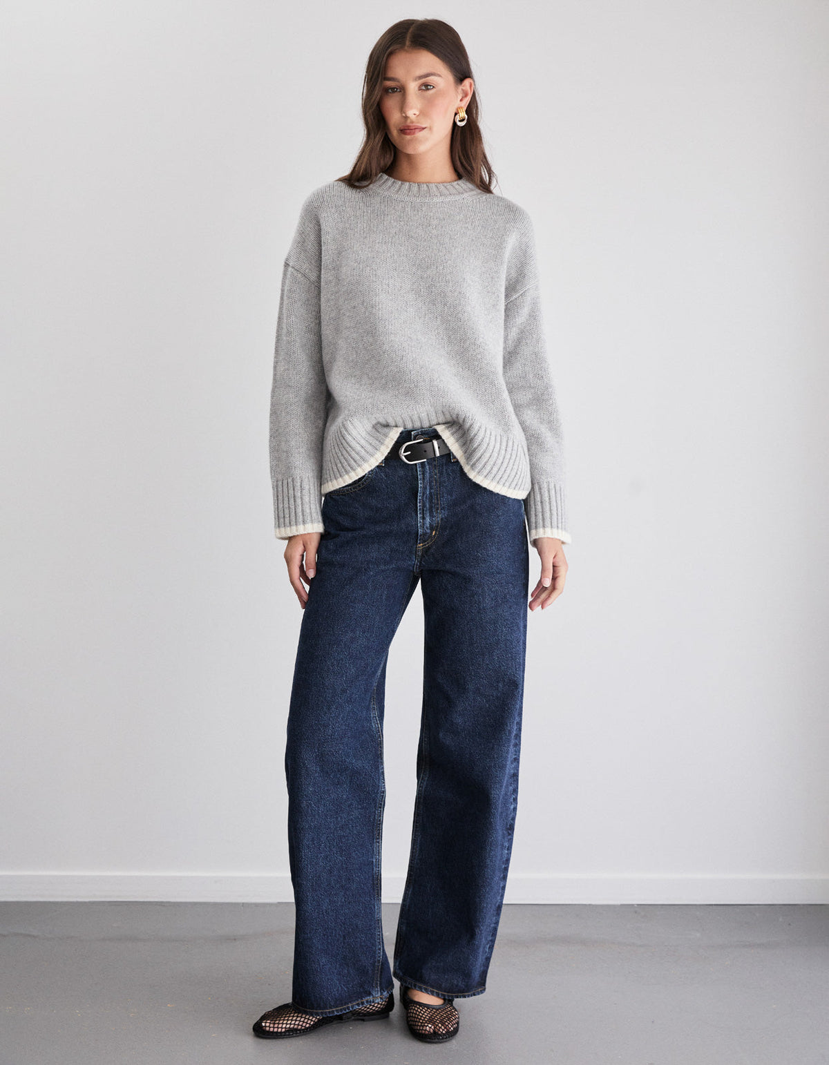 Kensington Knit Crew - Grey
