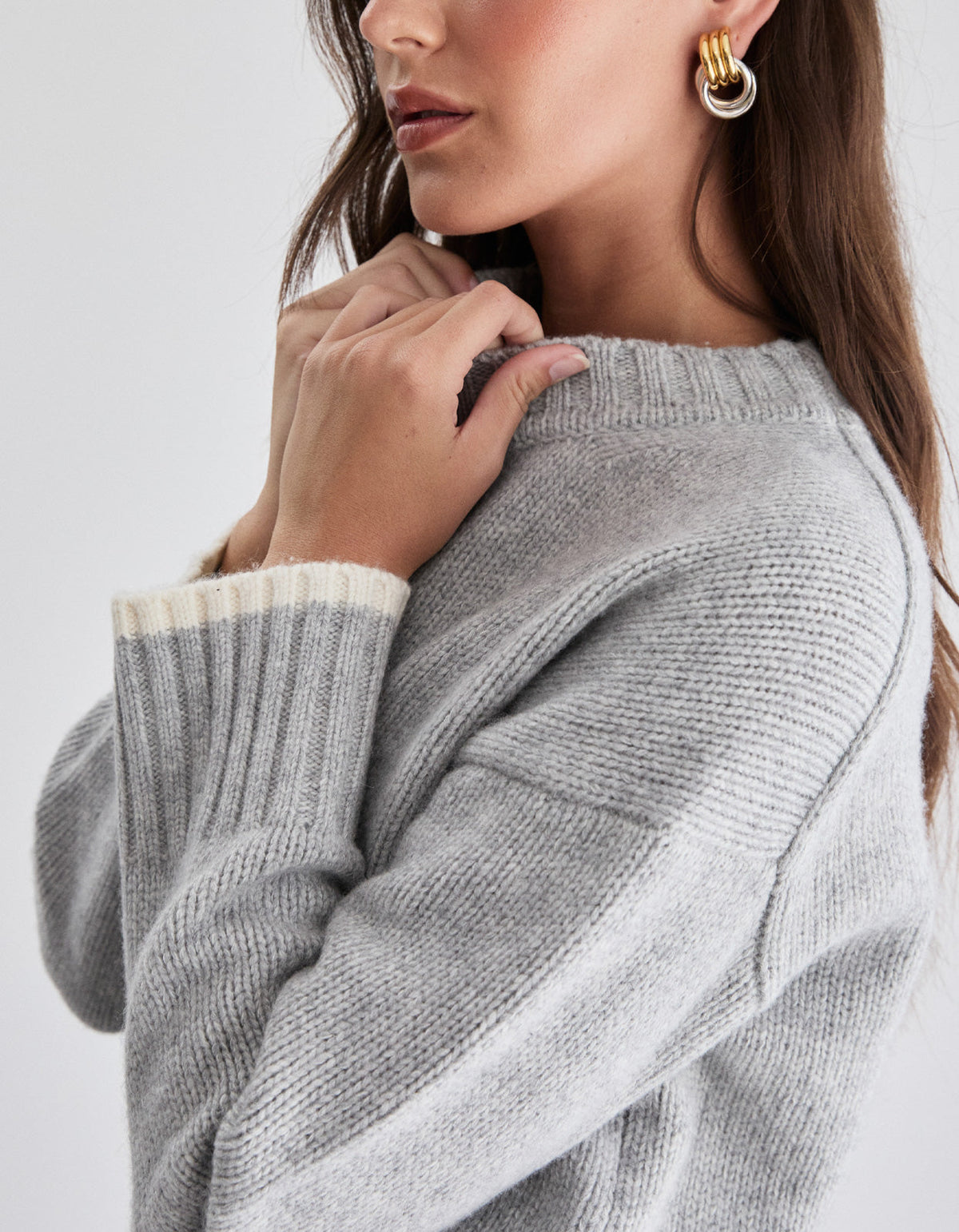Kensington Knit Crew - Grey