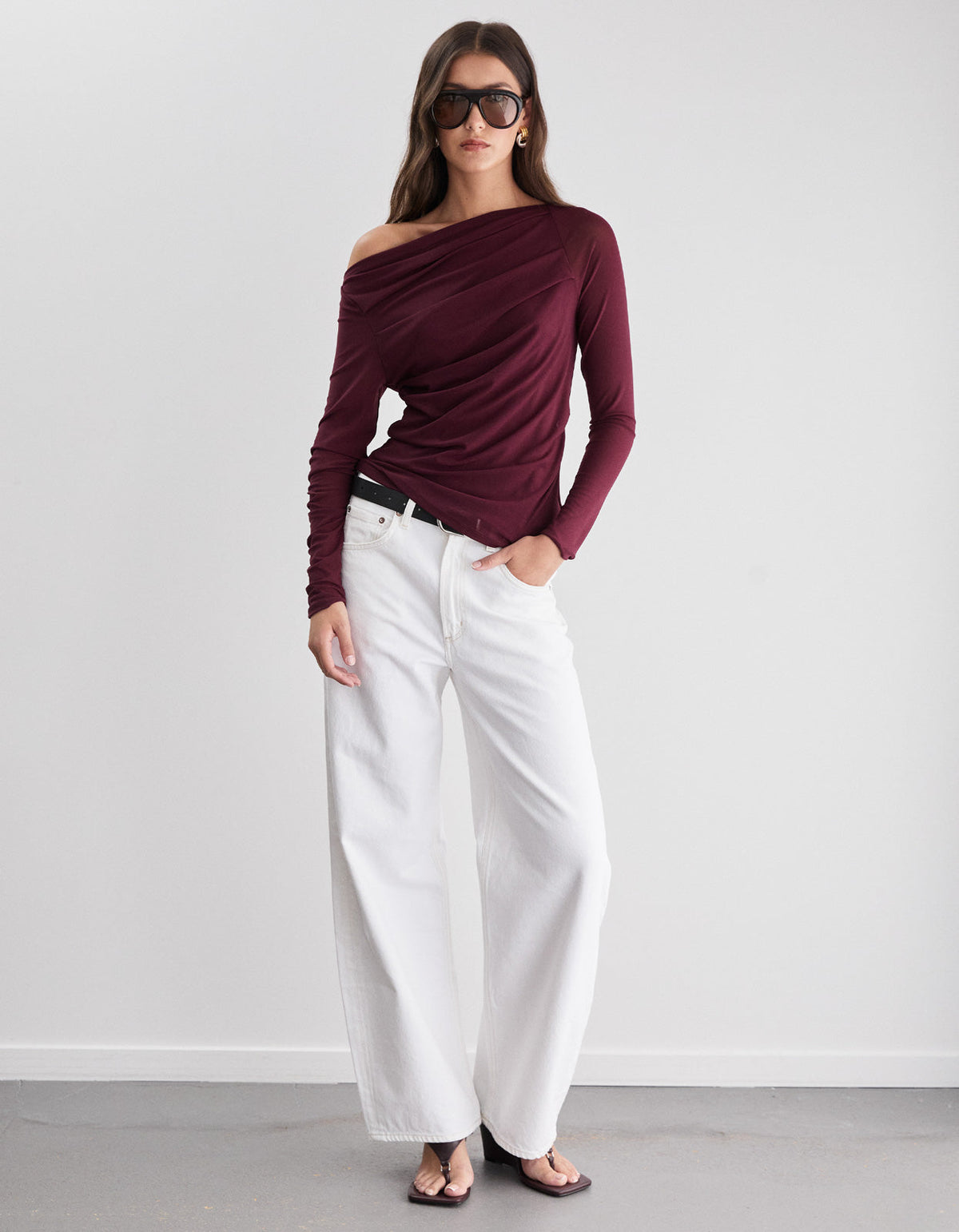 Finn Top - Burgundy