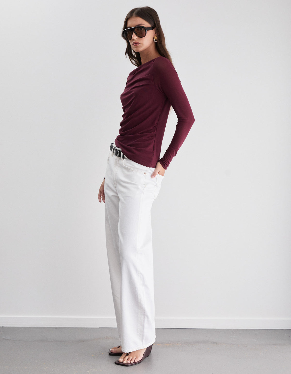 Finn Top - Burgundy
