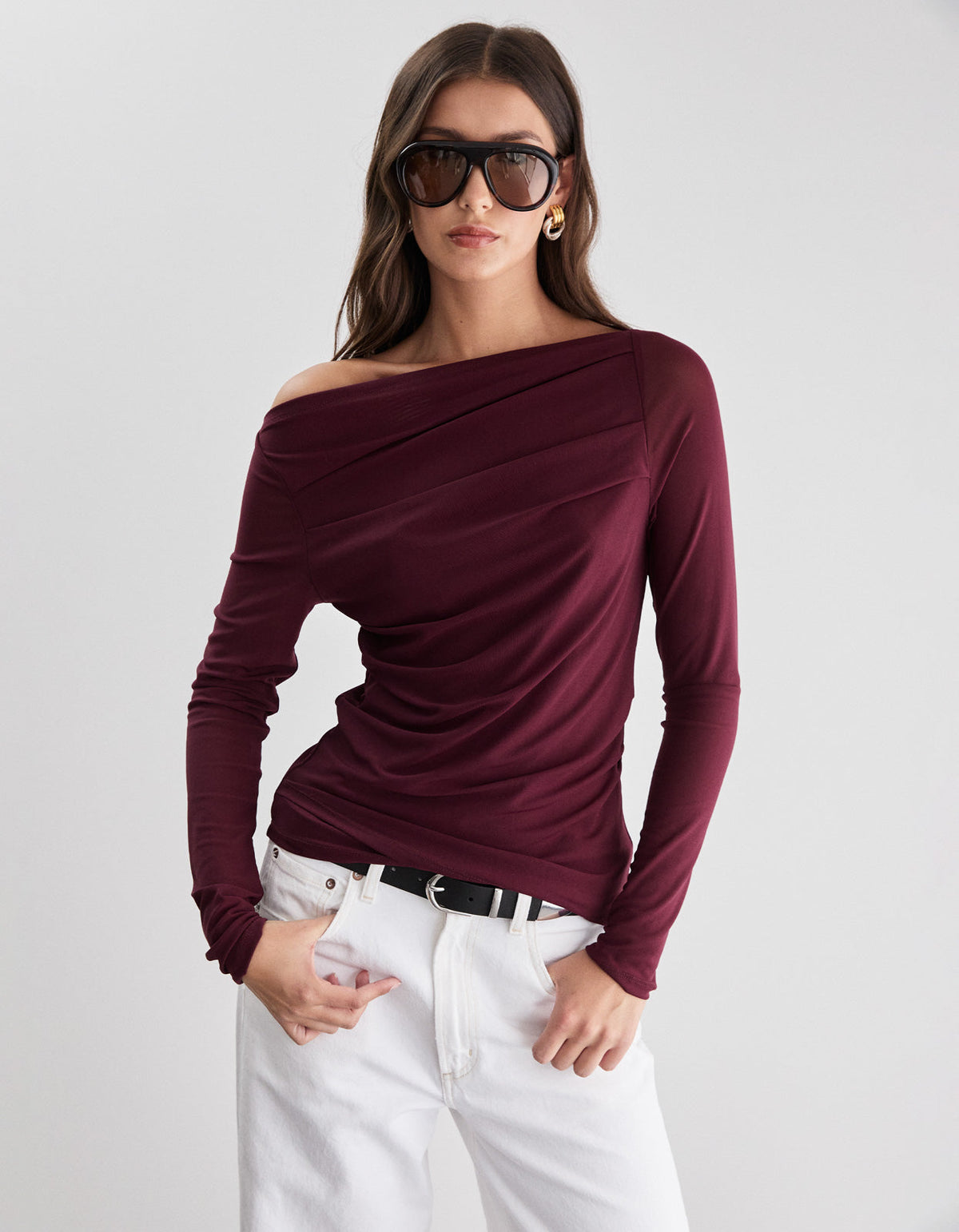Finn Top - Burgundy