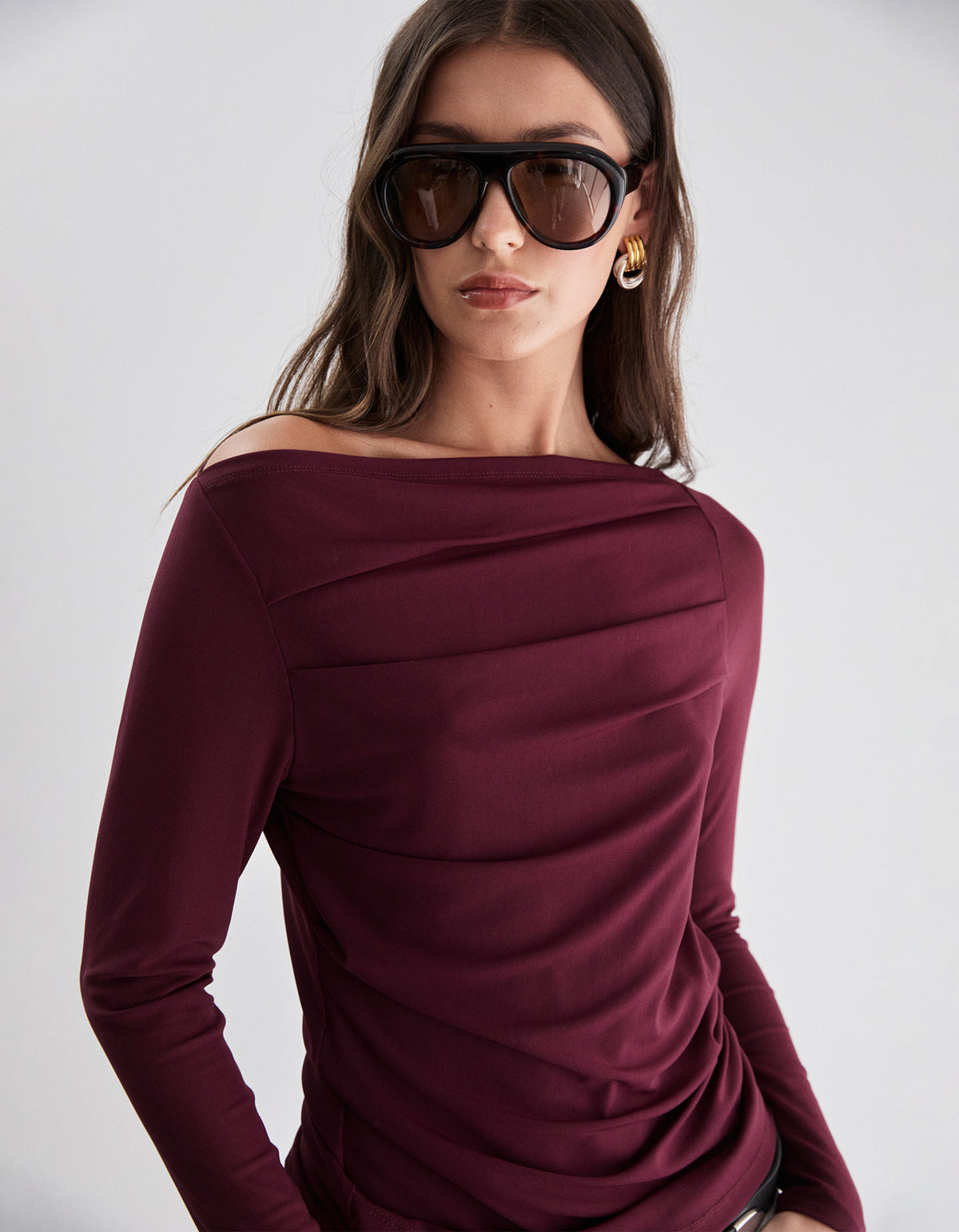 Finn Top - Burgundy