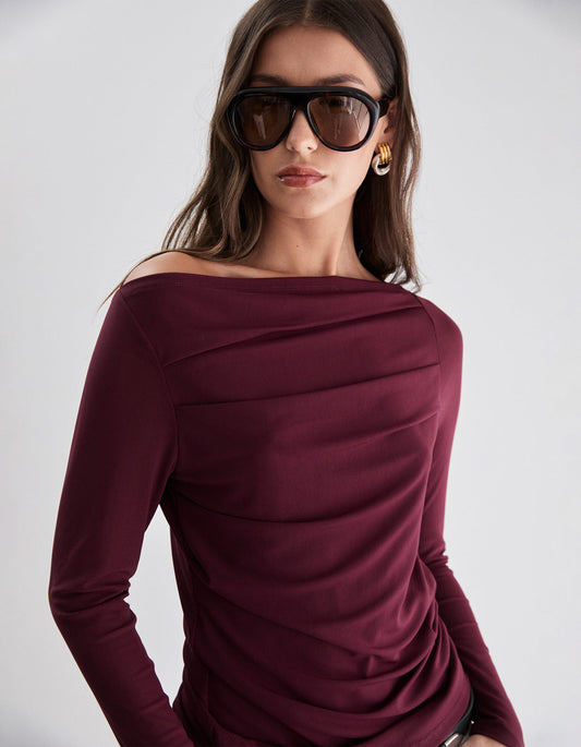 Finn Top - Burgundy