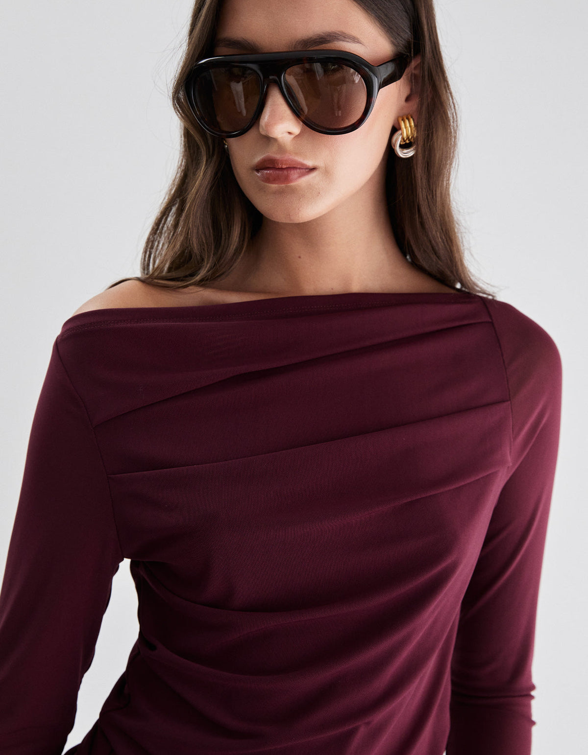 Finn Top - Burgundy