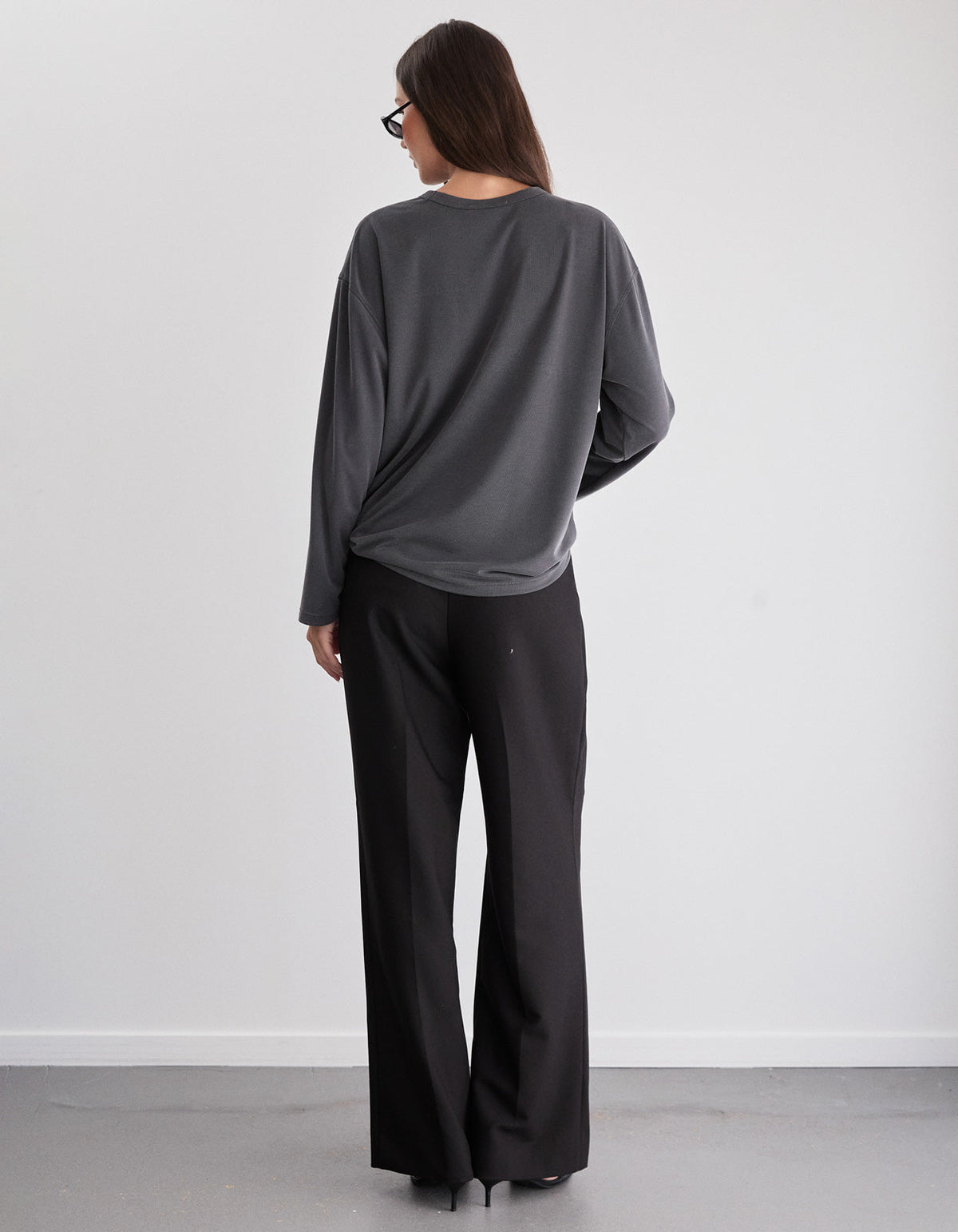 Winslow L/S Tee - Charcoal