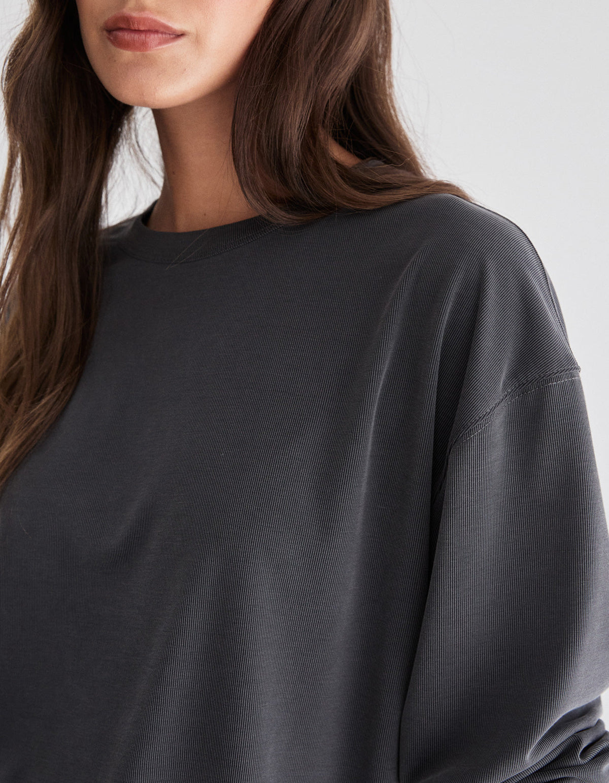 Winslow L/S Tee - Charcoal