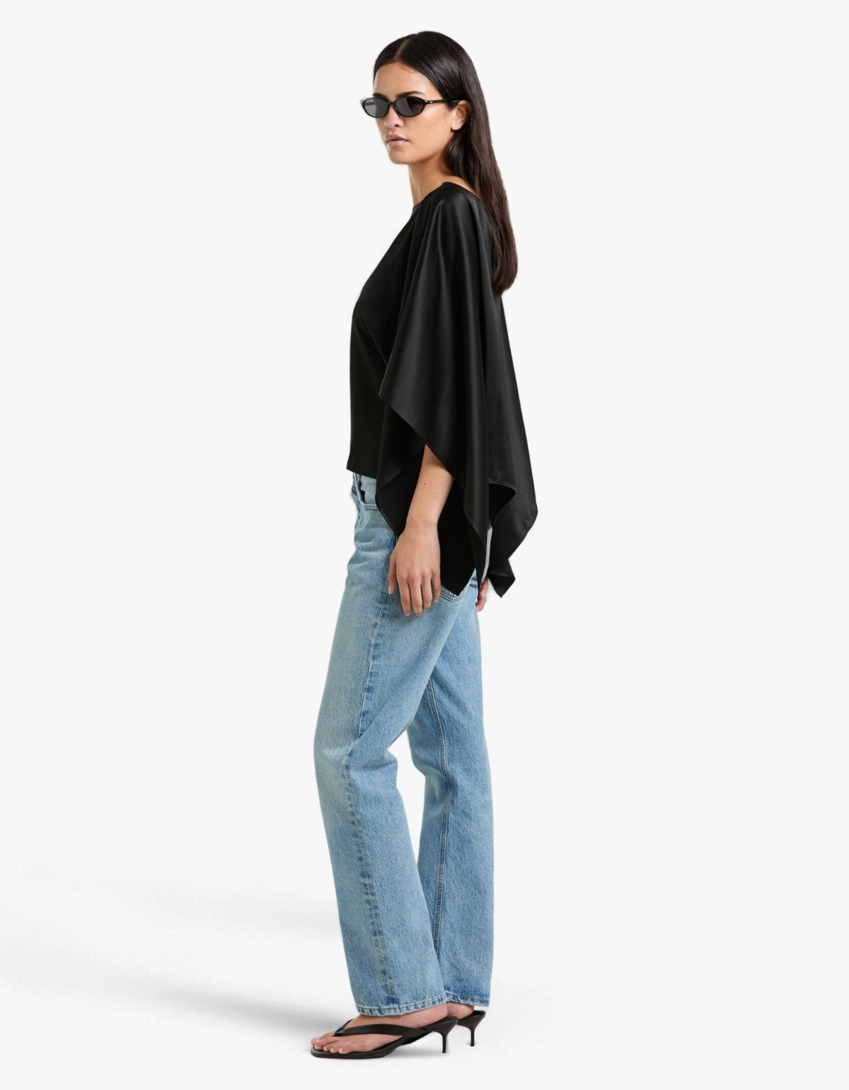 Savanna Draped Top - Black