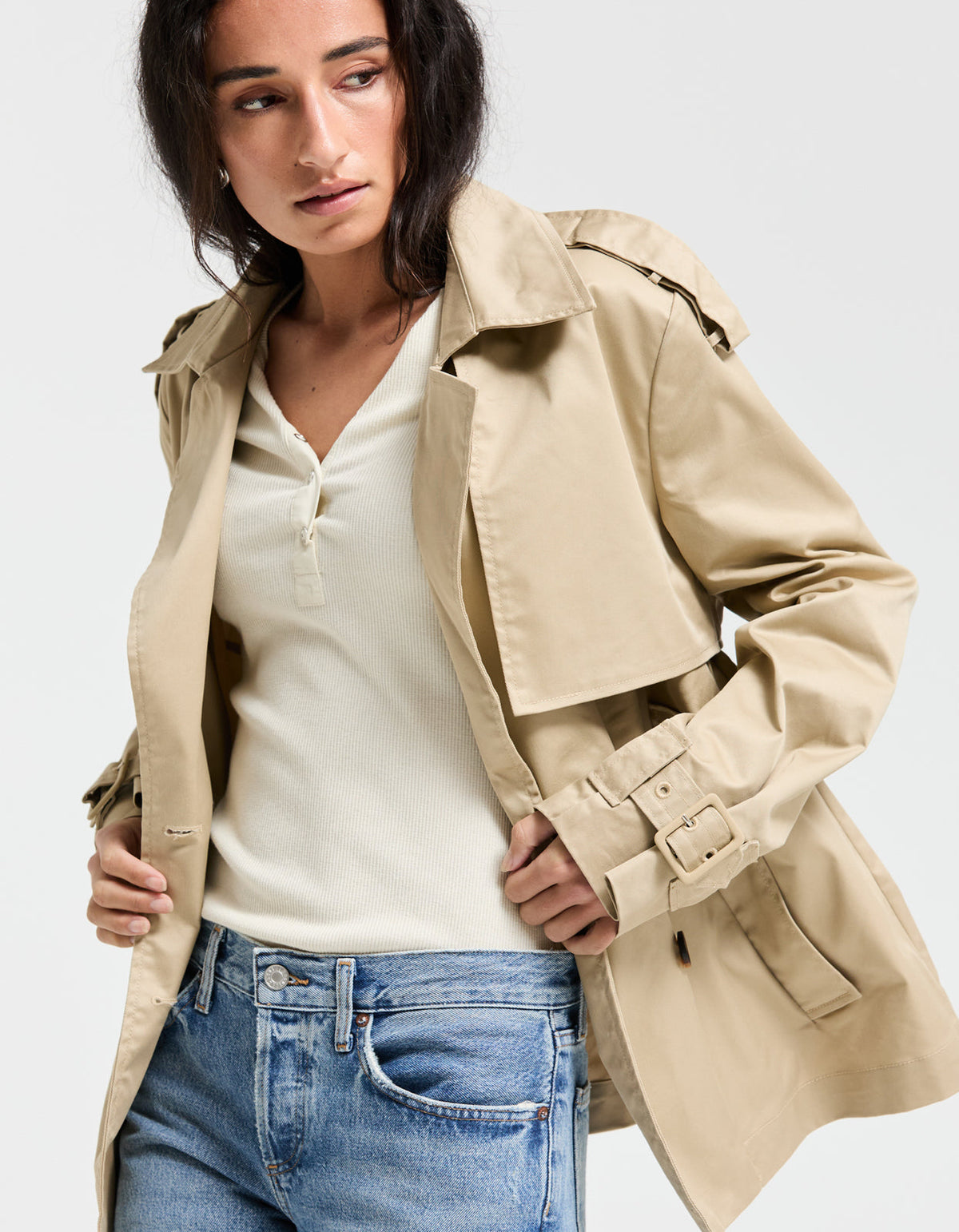 Smith Short Trench - Beige