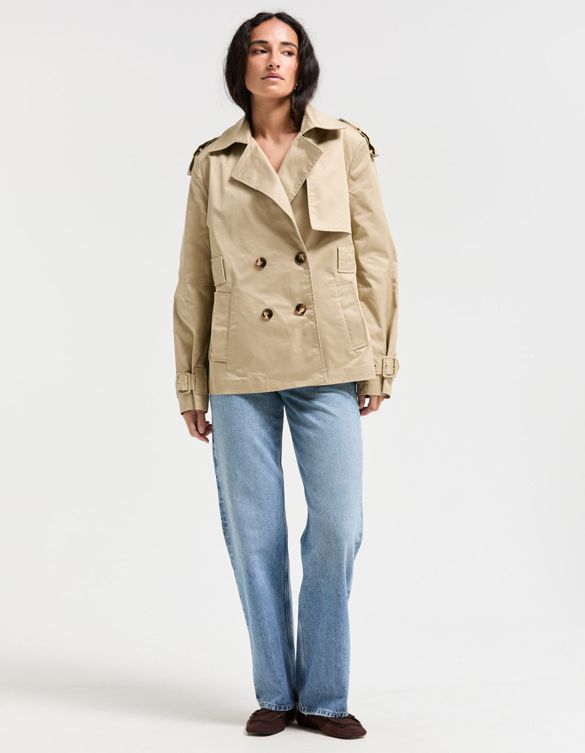 Smith Short Trench - Beige