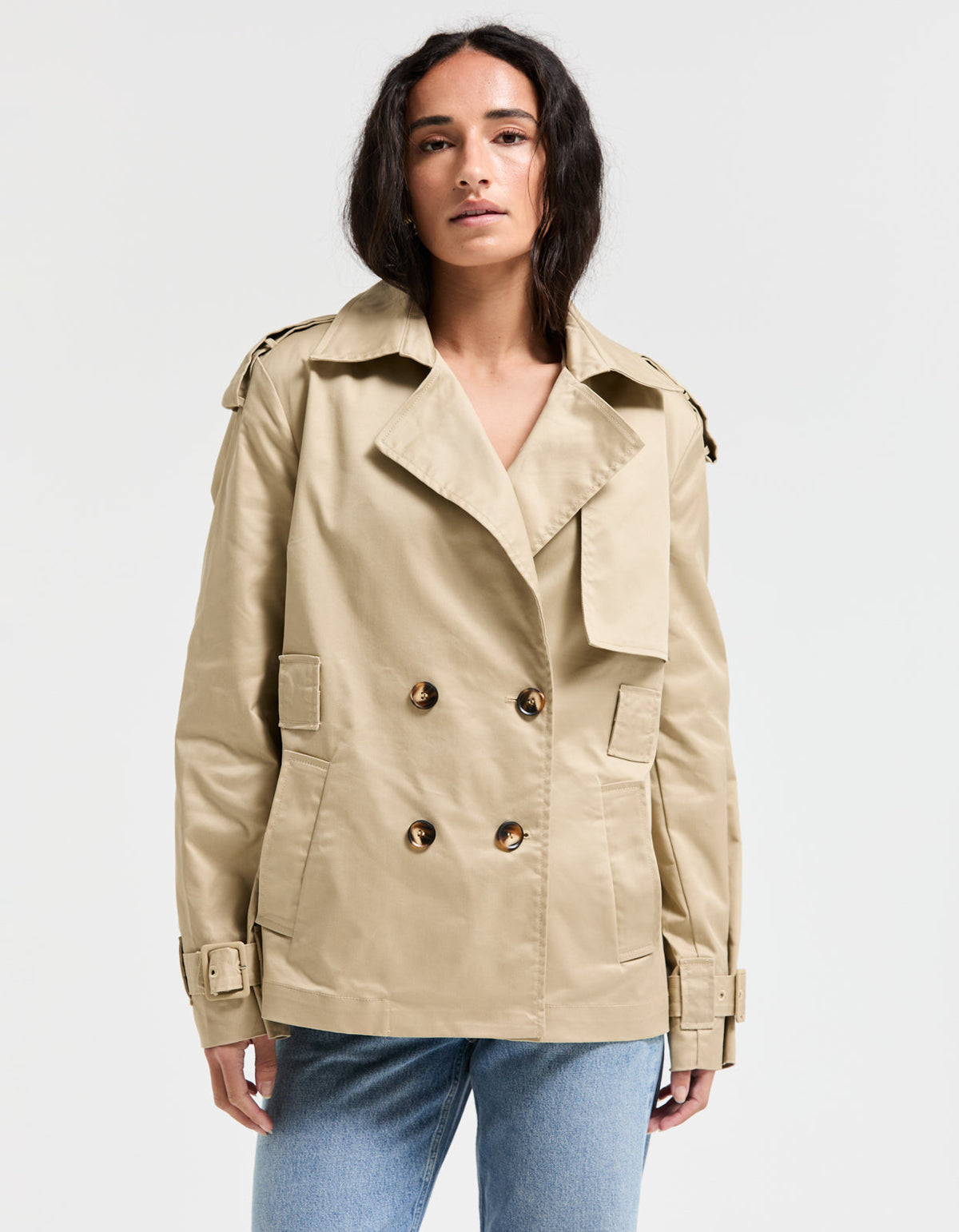 Smith Short Trench - Beige