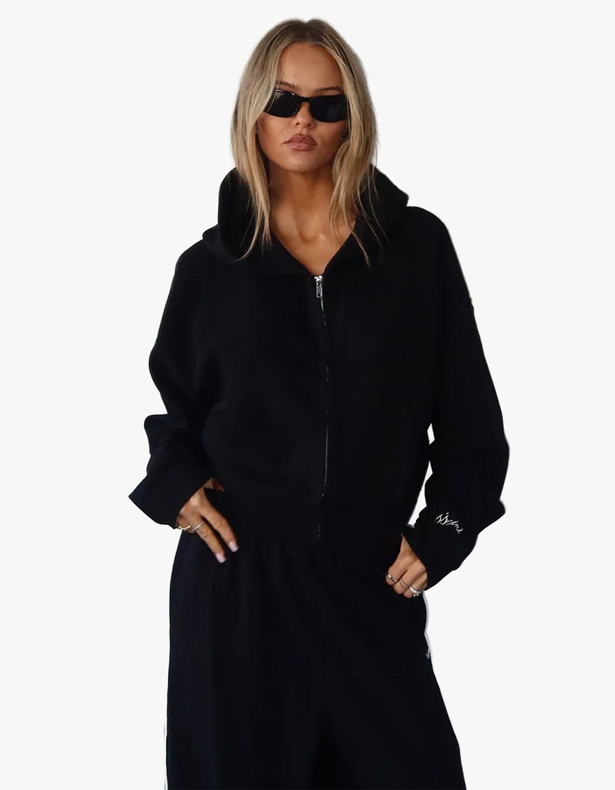 Cropped Hoodie - Black