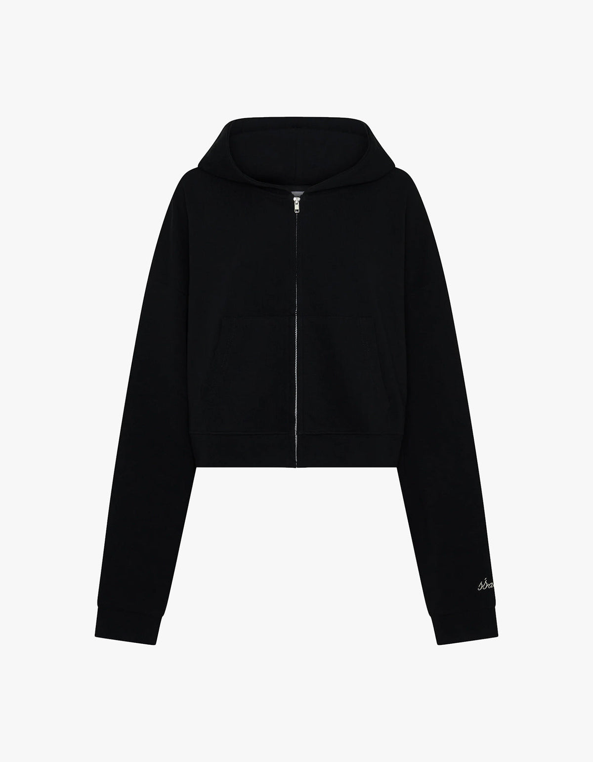 Cropped Hoodie - Black
