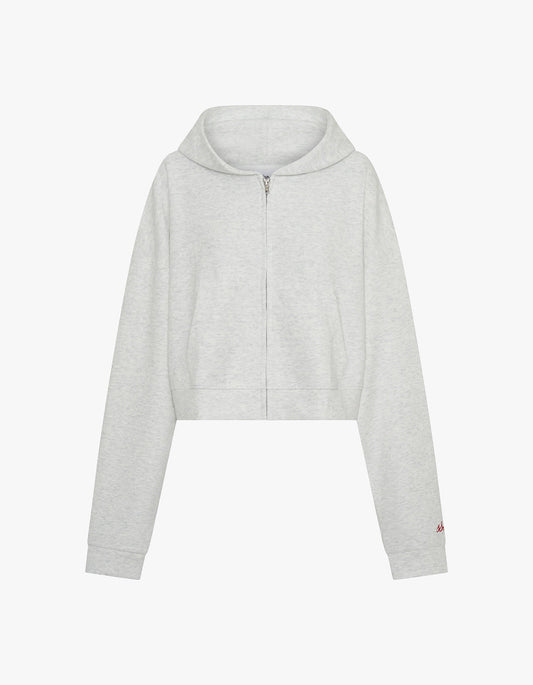 Cropped Hoodie - Grey & Red