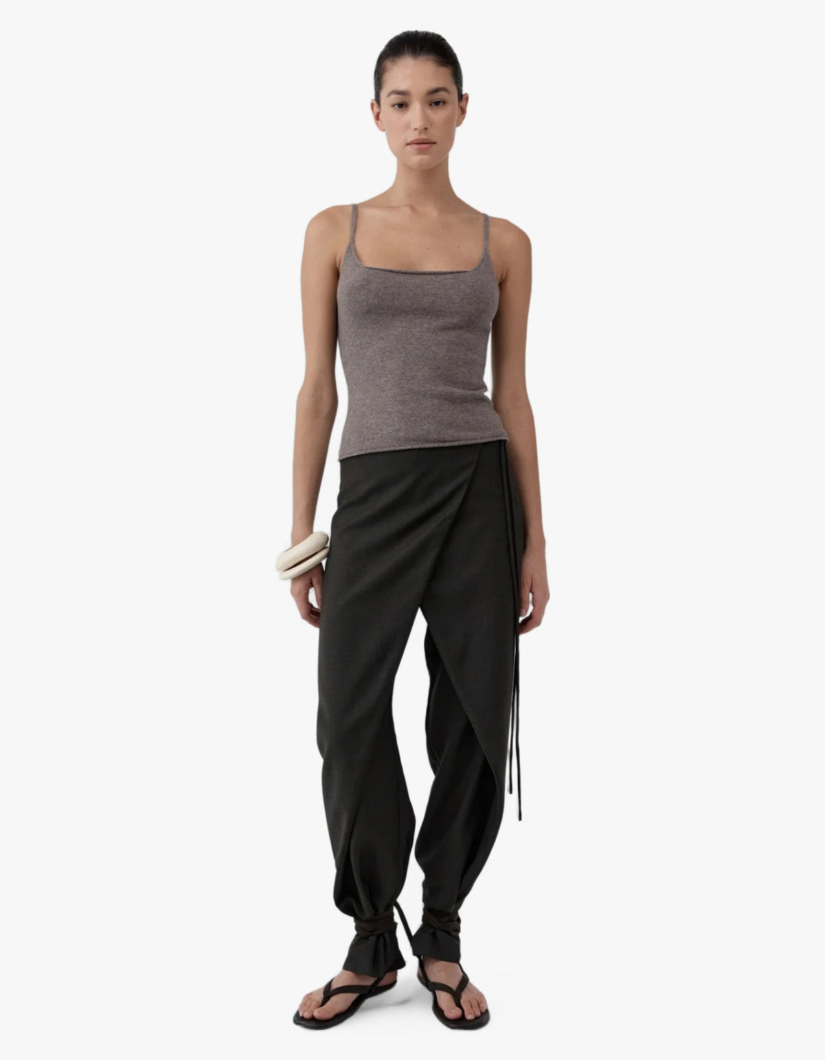 Merino Wool Slim Tank - Vapor