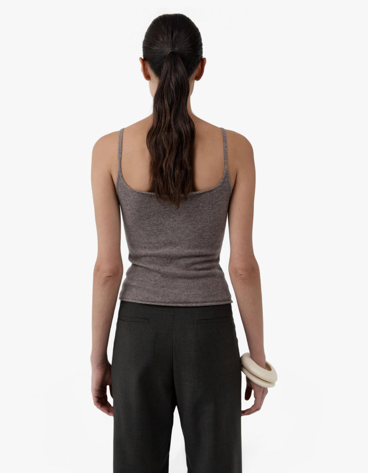 Merino Wool Slim Tank - Vapor