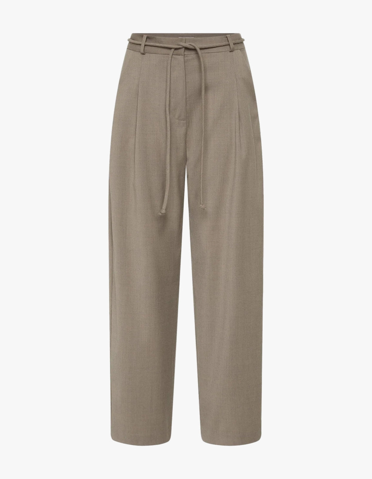 Tailored Barrel Pants - Light Taupe