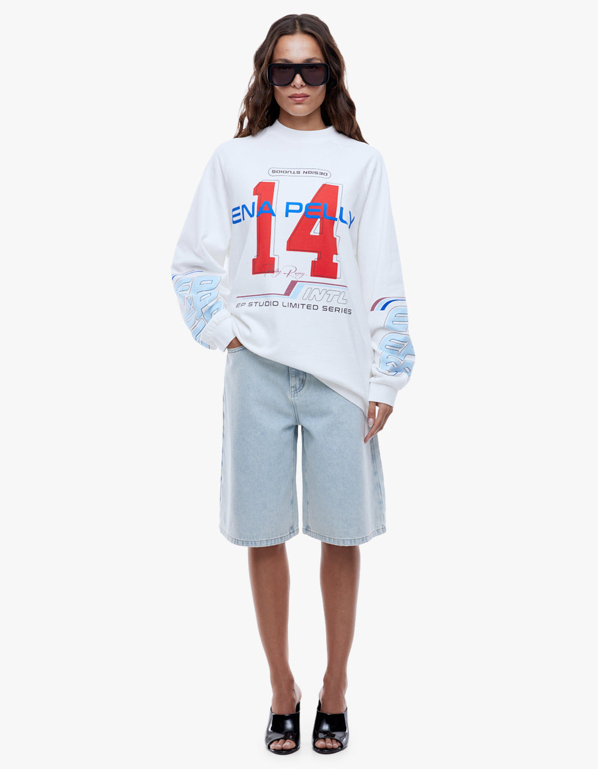 Team Pelly Long Sleeve Tee - Vintage White