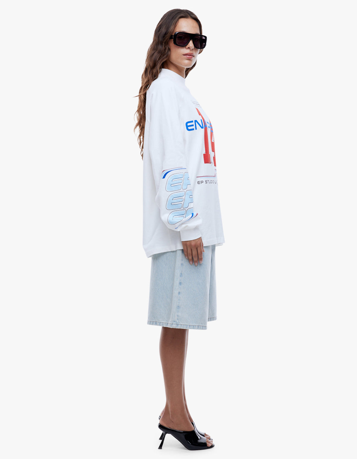 Team Pelly Long Sleeve Tee - Vintage White