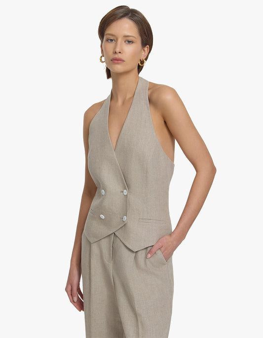 Cadence Vest - Flax