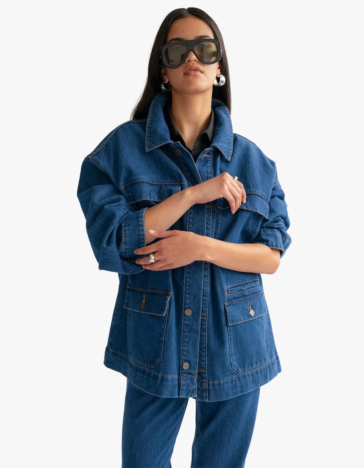 The Brooklyn Jacket - Mid-Blue