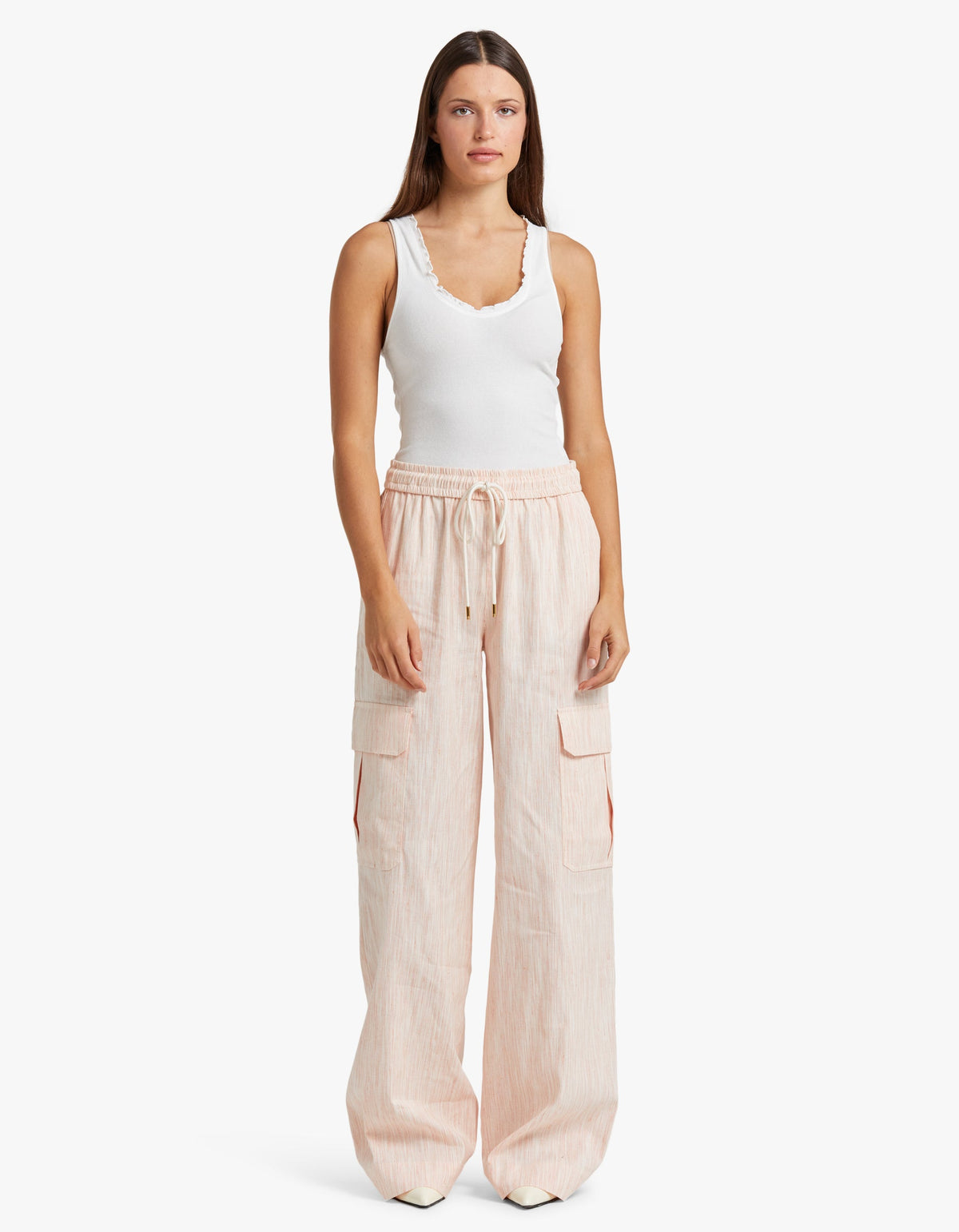 Tranquillity Stripe Track Pant - Red/Orange