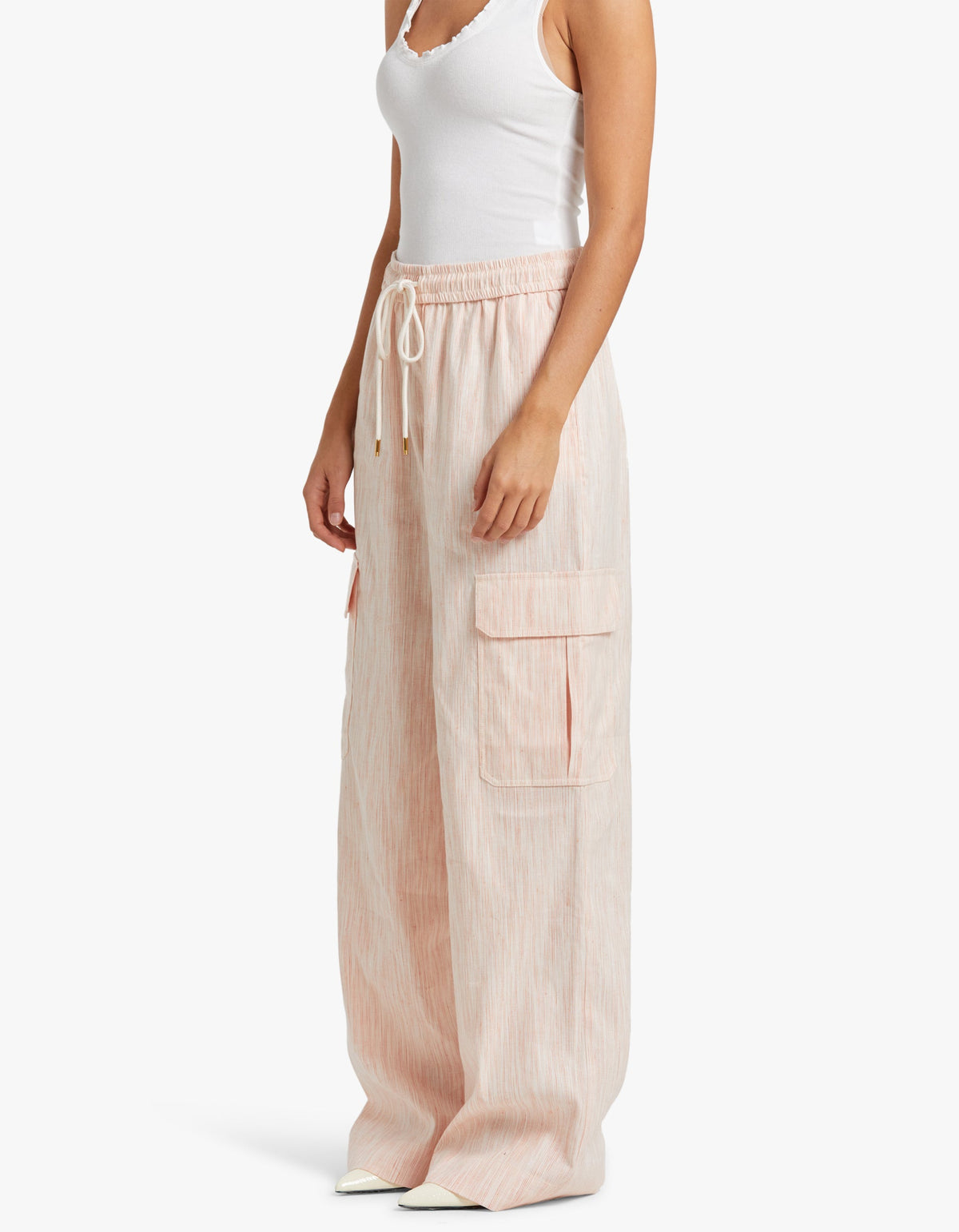 Tranquillity Stripe Track Pant - Red/Orange