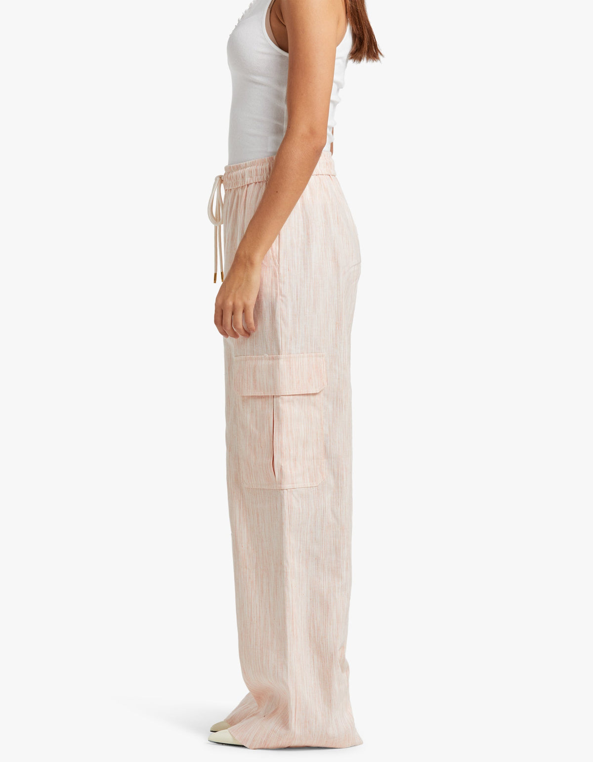 Tranquillity Stripe Track Pant - Red/Orange