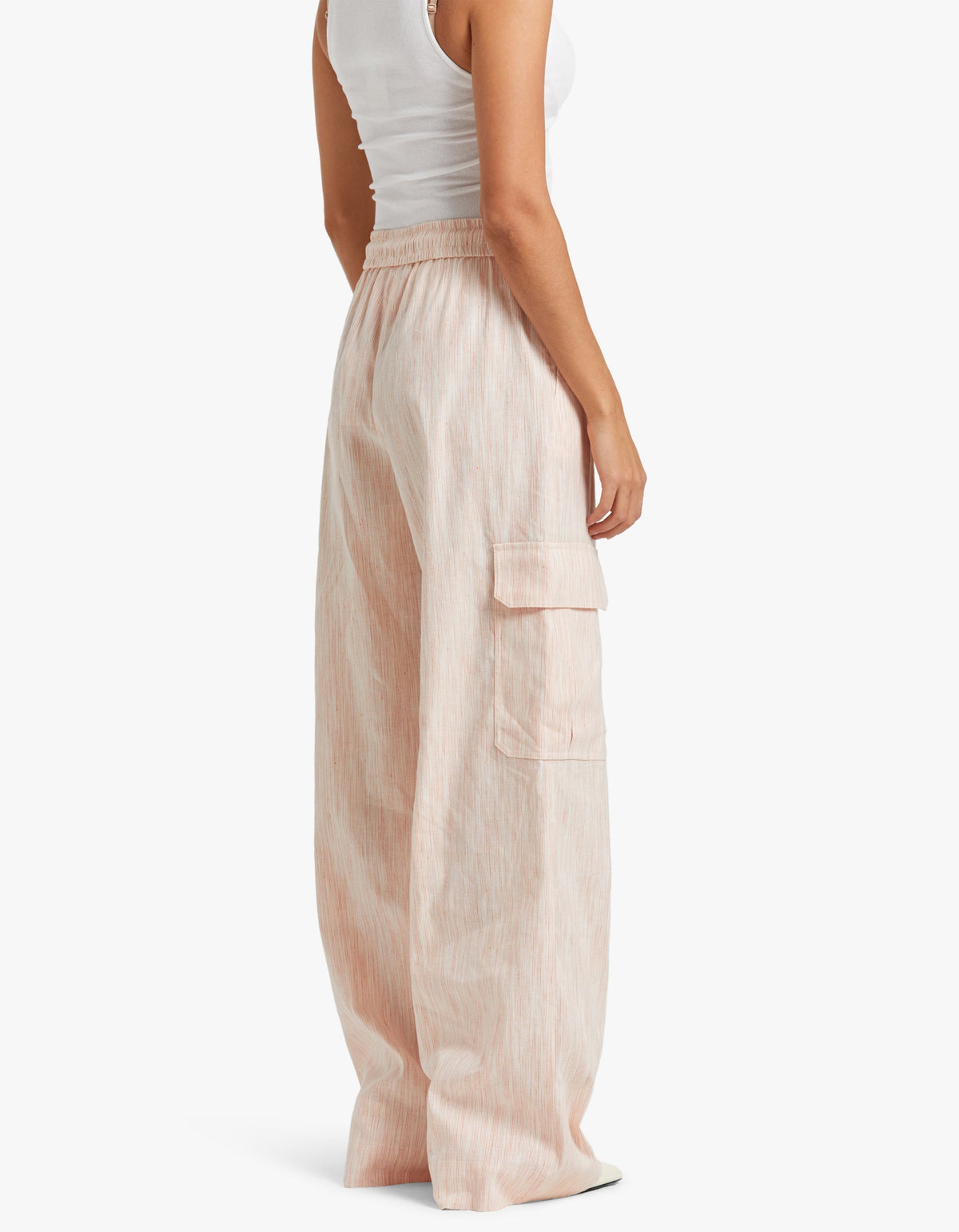 Tranquillity Stripe Track Pant - Red/Orange