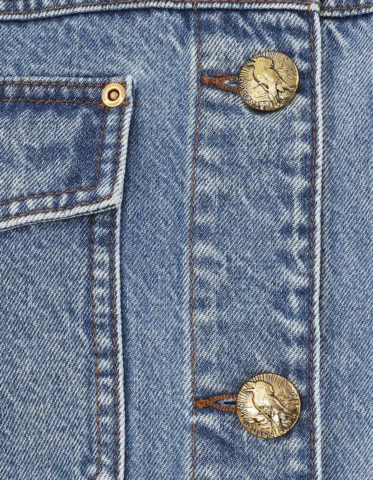 Denim Cropped Jacket - Dawn Blue