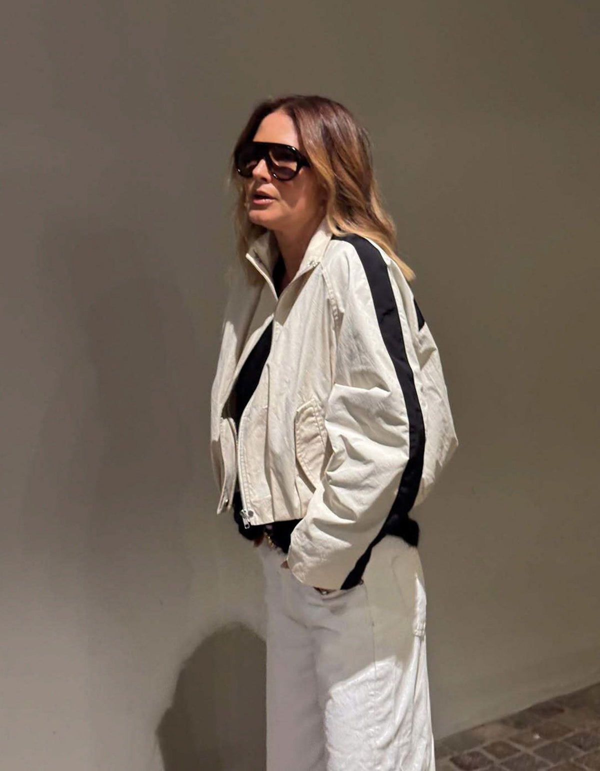 Coast Jacket - Ivory/Black